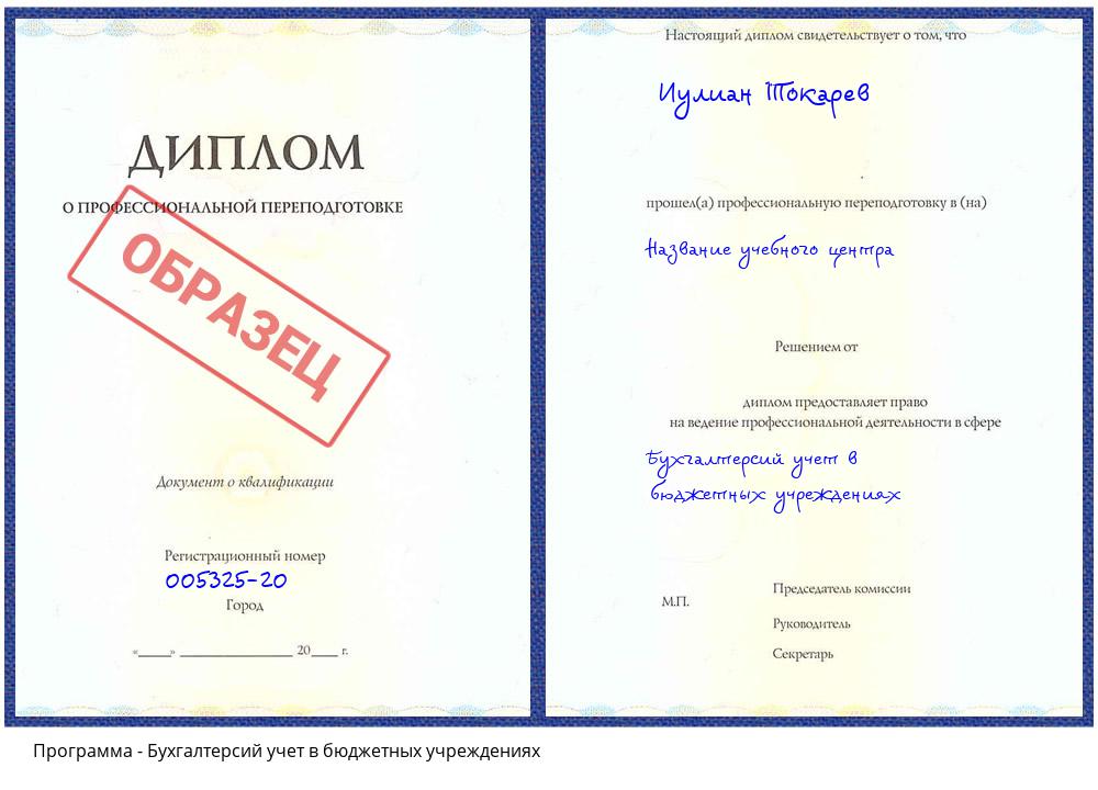 Бухгалтерсий учет в бюджетных учреждениях Северодвинск
